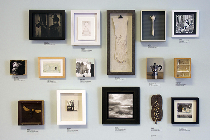 Installation view of Wit and Whimsy: Selections from the Collection of Michael and Nancy Gifford.