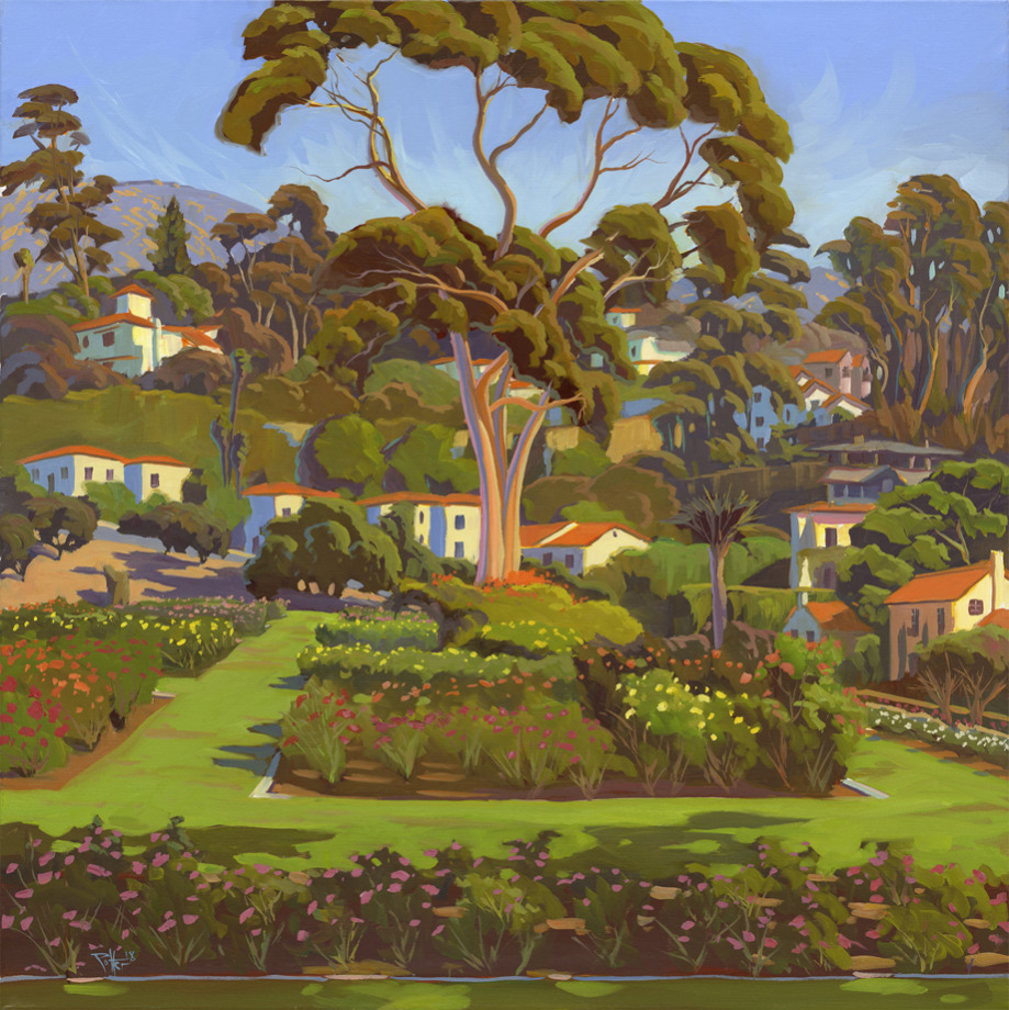 Chris Potter, Rose Garden Symphony, oil on canvas